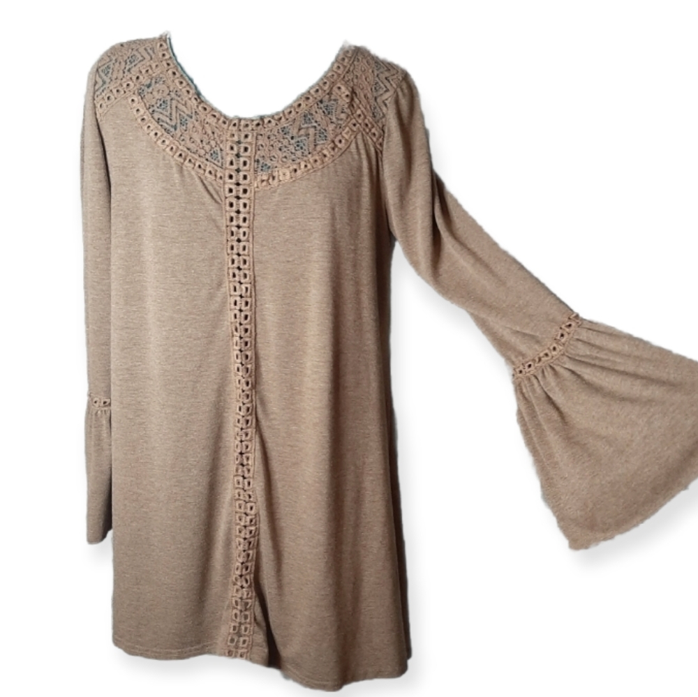 Andrée by Unit Longsleeve Dress, Tunic, Boho, EUC, Size Medium